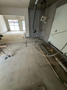 マンション　１日置床工事　フリーフロアCP（埼玉県蕨市）