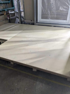 病院　１日置床工事　乾式二重床（東京都大田区）