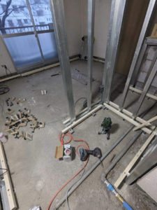 マンション　１日置床　乾式二重床（神奈川県横浜市神奈川区）