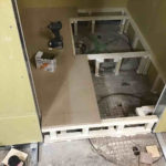 シュミレーションゴルフ店舗　置床工事　乾式二重床（東京都大田区）