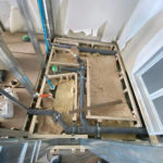 マンション改修　置床工事　フリーフロアCP（神奈川県厚木市）