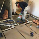 マンション　１日置床工事　乾式二重床（東京都八王子市）