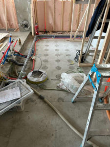 マンション　置床工事　乾式二重床（東京都目黒区）