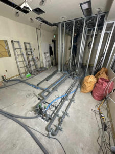 クリニック　置床工事（横浜市戸塚区）
