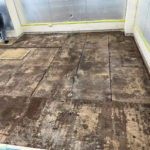 店舗　置床工事　乾式二重床（東京都新宿区）