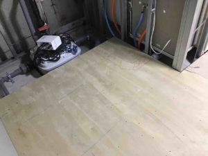 事務所　置床工事　乾式二重床（東京都北区）