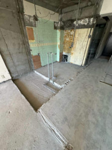 マンション　OAフロア工事（横浜市神奈川区）