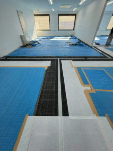 オフィス　OAフロア工事（東京都中央区）