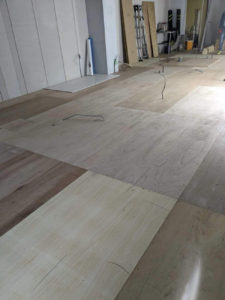 クリニック　置床工事　乾式二重床（東京都渋谷区）