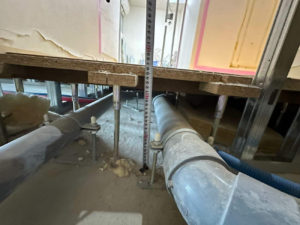 マンション　１日置床工事　フリーフロアCP（東京都中央区）