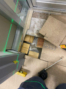 オフィス　置床工事（茨城県つくば市）