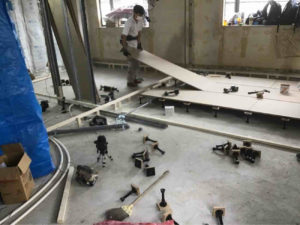 マンション　置床工事　乾式二重床（東京都大田区）
