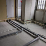 クリニック　置床工事　乾式二重床（東京都渋谷区）