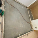 マンション　置床工事　乾式二重床（横浜市泉区）