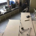 新築マンション　置床工事　乾式二重床（東京都葛飾区）