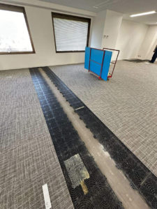 オフィス　OAフロア工事（東京都中央区）