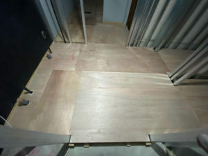 マンション　置床工事　乾式二重床（東京都渋谷区）