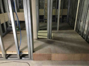 ダイニングバー新装　置床工事　乾式二重床（東京都江戸川区）