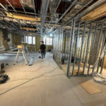 店舗　置床工事　乾式二重床（東京都目黒区）