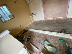 店舗　置床工事　フリーフロアEP（埼玉県上尾市）