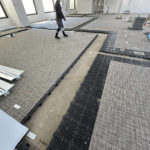 オフィス　OAフロア工事（東京都中央区）