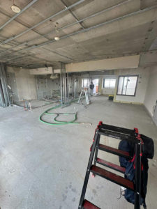 マンション　置床工事　乾式二重床（神奈川県相模原市南区）