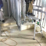 カフェ新装　置床工事　乾式二重床（東京都渋谷区）　