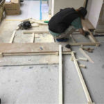 店舗　置床工事　乾式二重床（東京都豊島区）