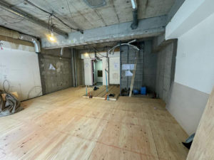 マンション　置床工事　フリーフロアCP（東京都渋谷区）