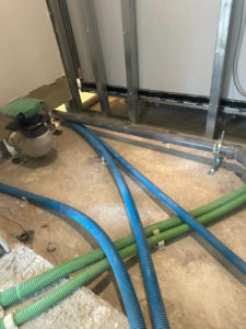 マンション改修　置床工事　乾式二重床（東京都中央区）