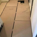 マンション改修　置床工事　乾式二重床（東京都中央区）