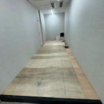 駅改修　置床工事　乾式二重床（東京都北区）　