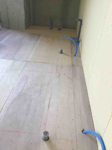 クリニック　置床工事　乾式二重床（東京都世田谷区）