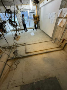 マンション　置床工事　フリーフロアCP（東京都渋谷区）