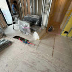 マンション　置床工事　ラワン構造用合板12ｍ（東京都渋谷区）