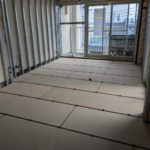 マンション　置床工事　フリーフロアCPR（東京都大田区）