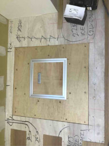 クリニック　置床工事　乾式二重床（千葉県流山市）