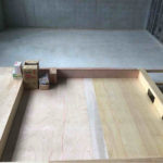 店舗新築　置床工事　乾式二重床（横浜市青葉区）