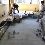 マンション　置床工事　フリーフロアCP（神奈川県厚木市）