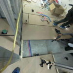 マンション　置床工事　乾式二重床（横浜市港北区）