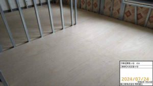 マンション　置床工事　フリーフロアCPR（東京都大田区）