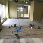 クリニック　置床工事　乾式二重床（千葉県流山市）