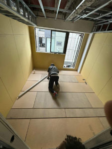 マンション　置床工事　フリーフロアP（東京都小金井市）