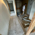 マンション　１日置床工事　フリーフロアCP（東京都目黒区）