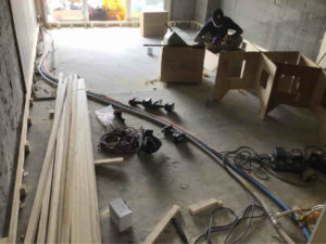 マンション　置床工事　乾式二重（東京都渋谷区）