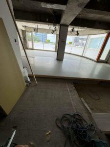 マンション　置床工事　乾式二重床（東京都世田谷区）