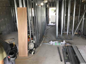 マンション改修　置床工事　乾式二重床（川崎市麻生区）