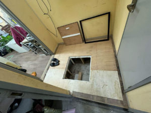 動物病院改修　置床工事　フリーフロアCP（東京都江戸川区）