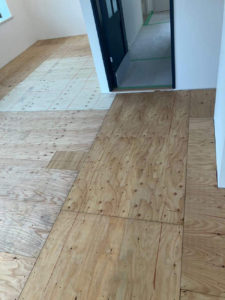 マンション　置床工事　乾式二重床（東京都町田市）