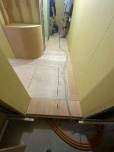 マンション　置床工事　乾式二重床（東京都世田谷区）